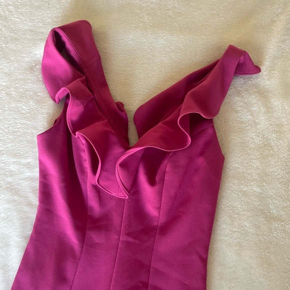 Likely Fuchsia Ruffle Mini Dress - Picture 5 of 10